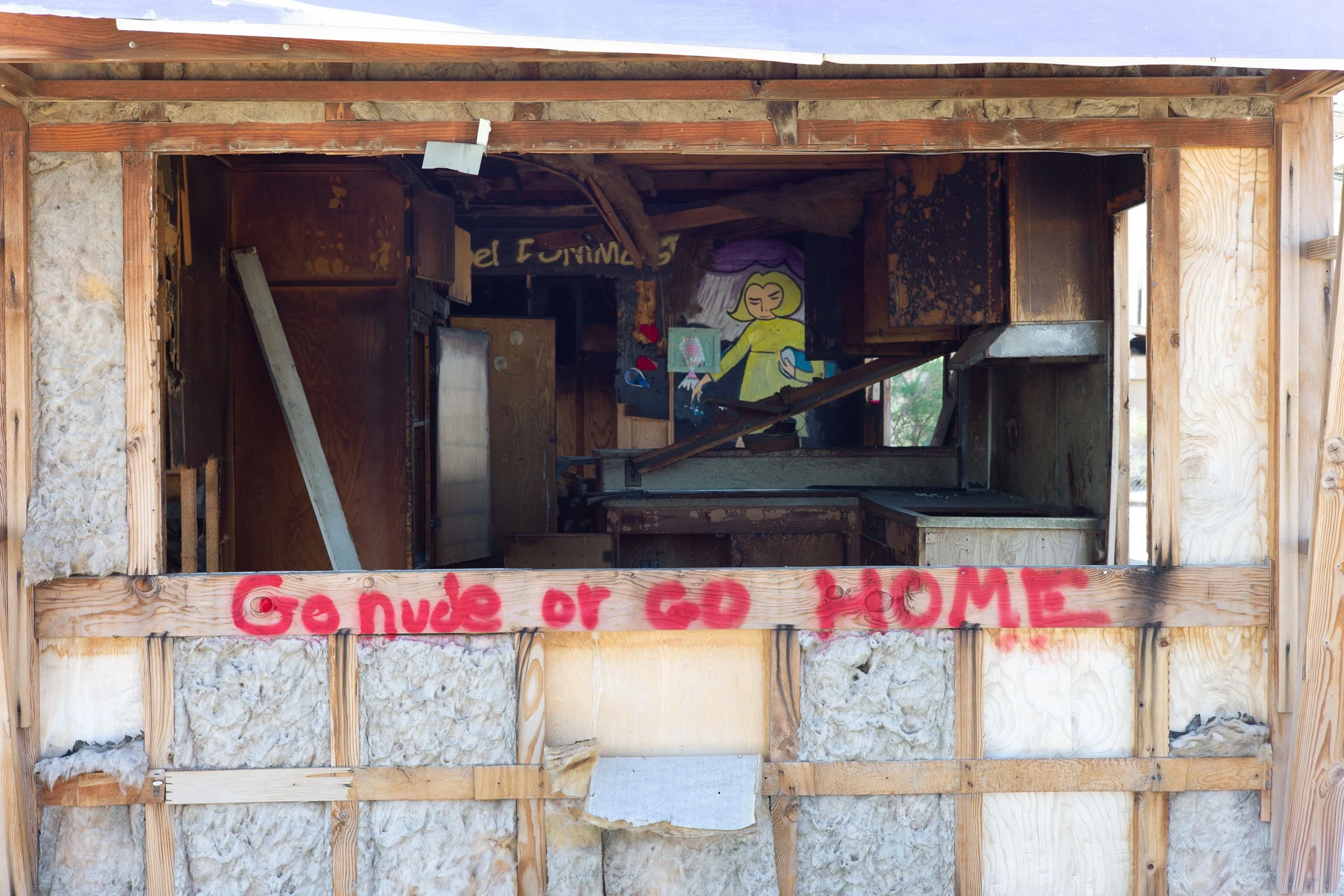 Graffiti near Bombay Beach, CA, fine art print by Joe Quint
