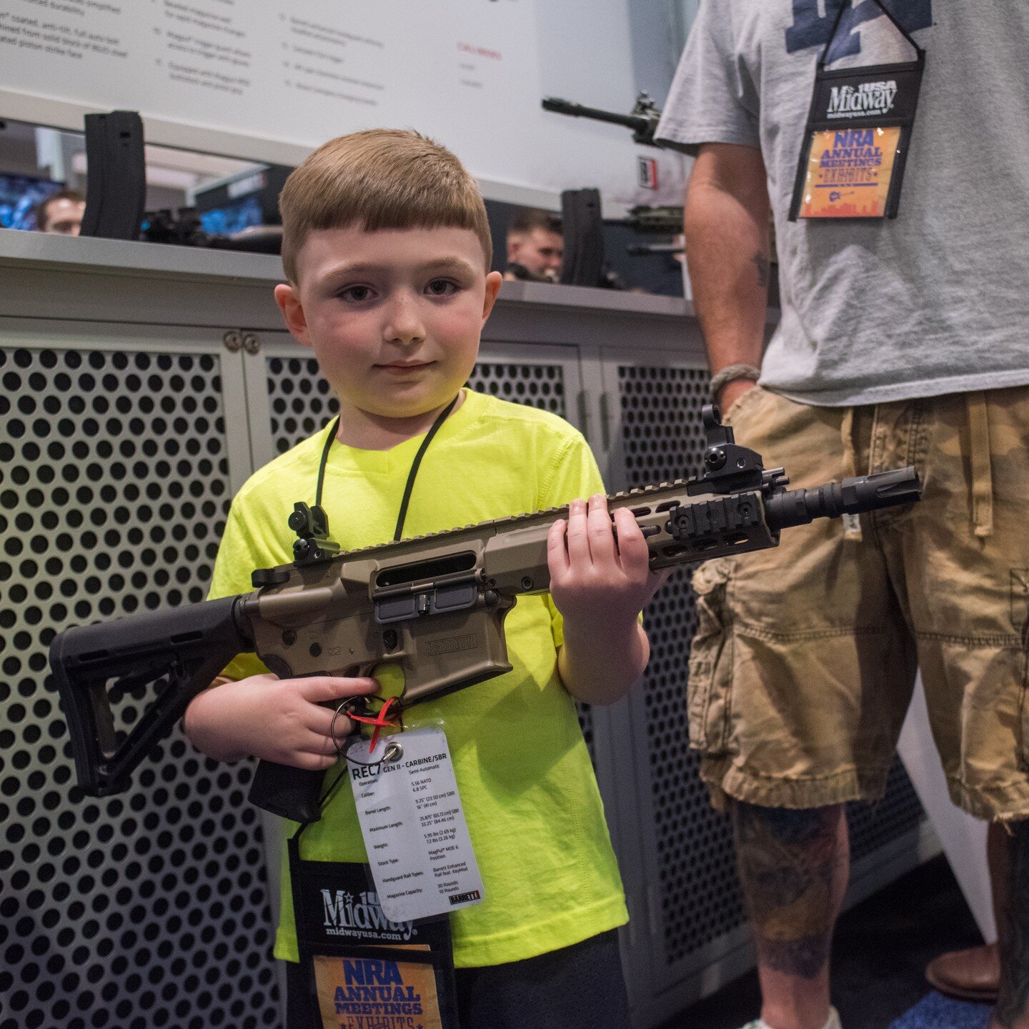 A boy never forgets his first semi-automatic rifle.

The annual @NRA convention is happening right now in - of all places - Texas. And here's a photo from a past convention of a boy that they're grooming.

#gunviolence #texas #texasschoolshooting #sc