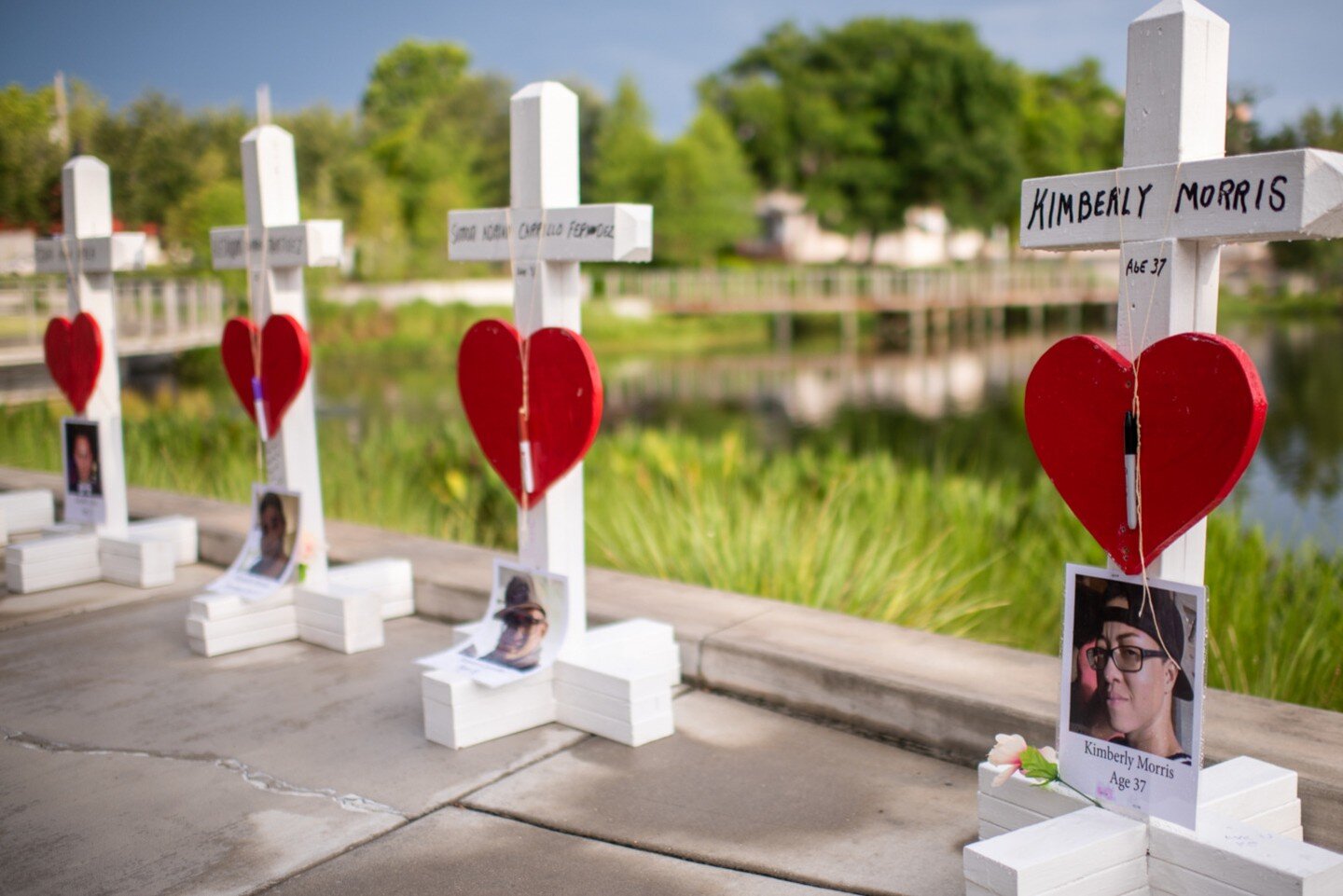 Are these the memorial crosses for the #uvaldeshooting? The #Parklandshooting? The homophobic massacre at the #pulsenightclub? The racist assault in the #Buffalo supermarket? #Elpaso? #lagunawoods? #lasvegas?

Where will the next set of crosses get p