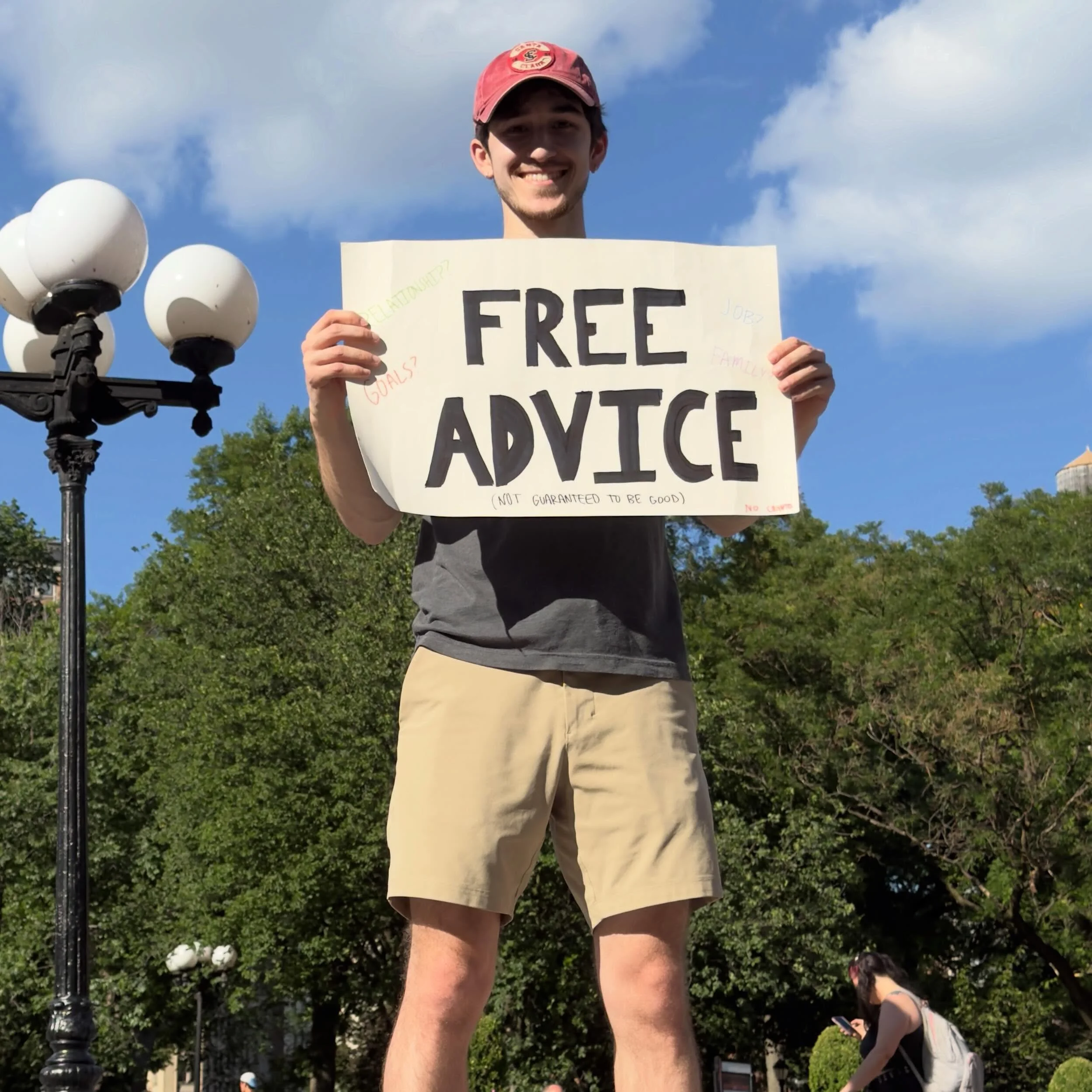I love this guy&hellip; just hanging out in Union Square Park giving out free advice because he likes talking to people. Not selling anything, not proselytizing, not trying to get internet-famous&hellip; just enjoying the day. #seenonmywalk
