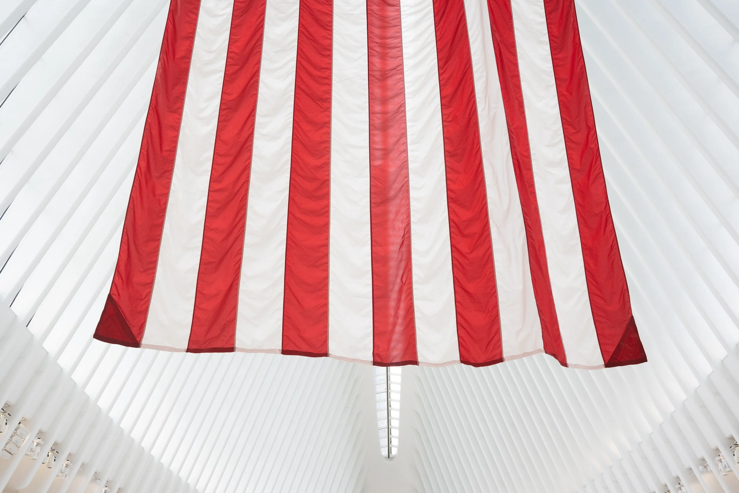 The American flag on July 4th