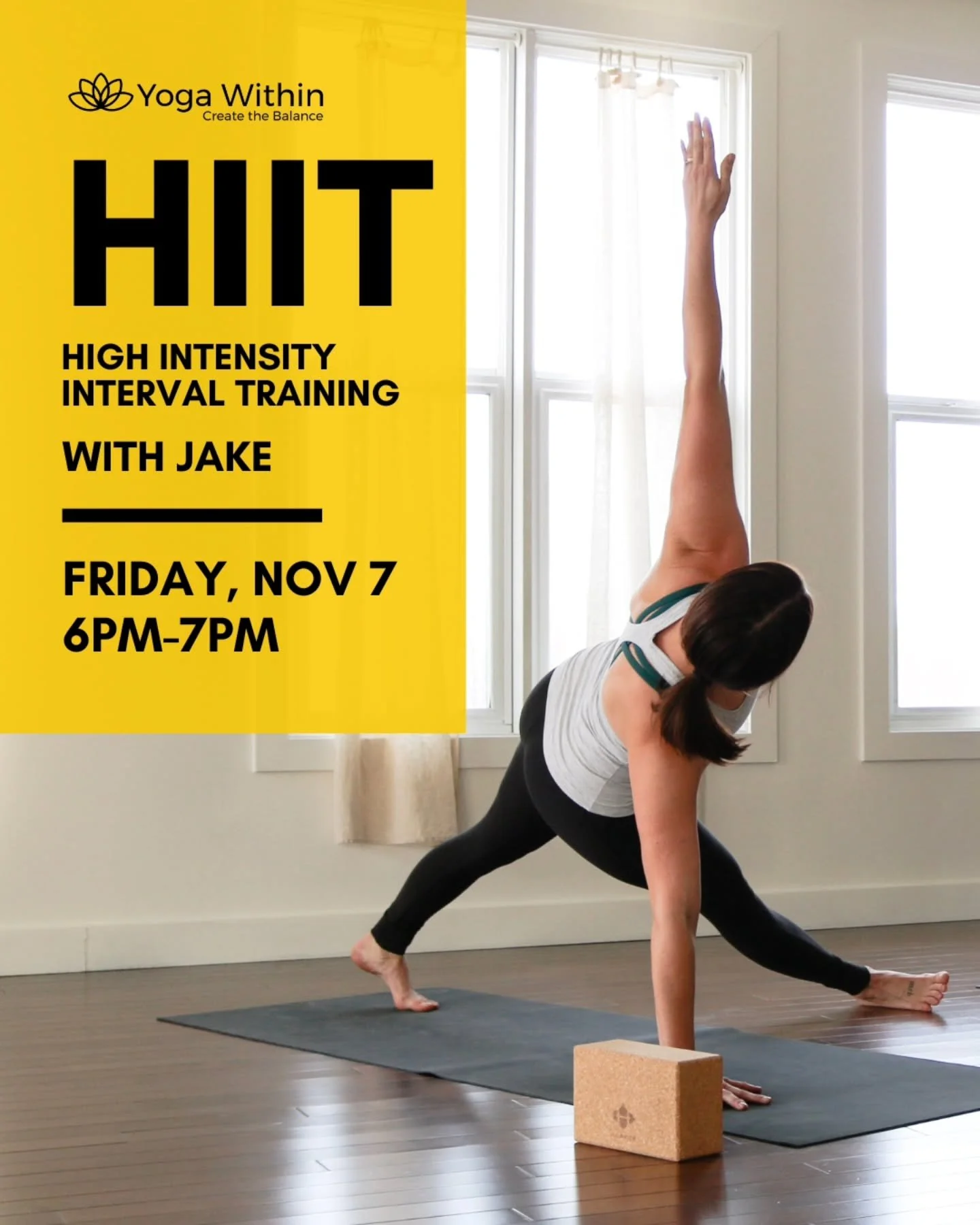 🚨 NEW CLASS ALERT 🚨
Join Jake for a HIIT class November 7th 6-7pm

This high-intensity interval training (HIIT) class blends cardio, strength, and core work into a powerful full-body workout. Expect short bursts of challenging exercises followed by