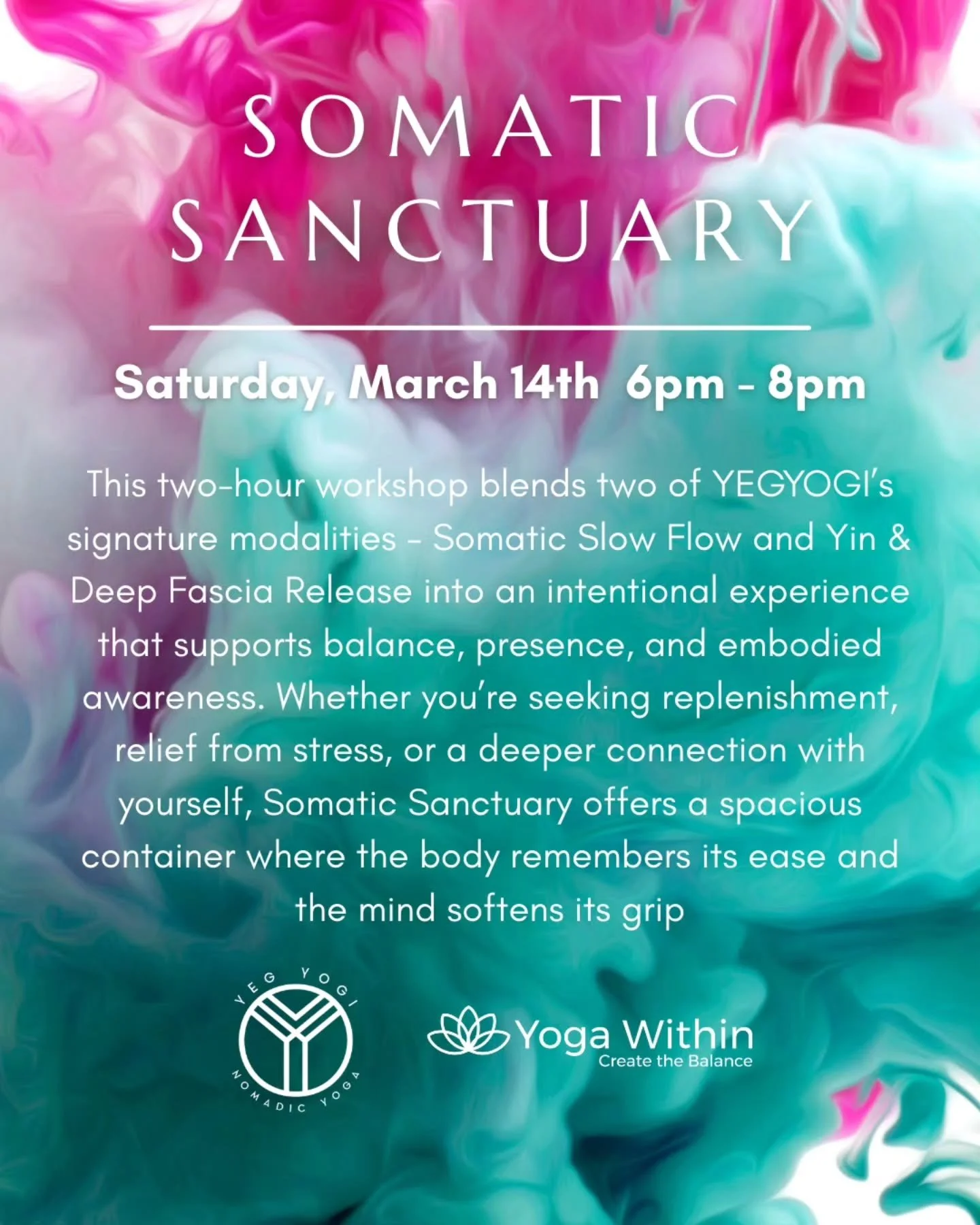Join Angie for a favourite returning workshop combining Somatic Slow Flow &amp; Yin Deep Fascia Release.

More info and registration at yogawithin.ca 

#yeg #yegyoga #whyteave #yoga #edmonton