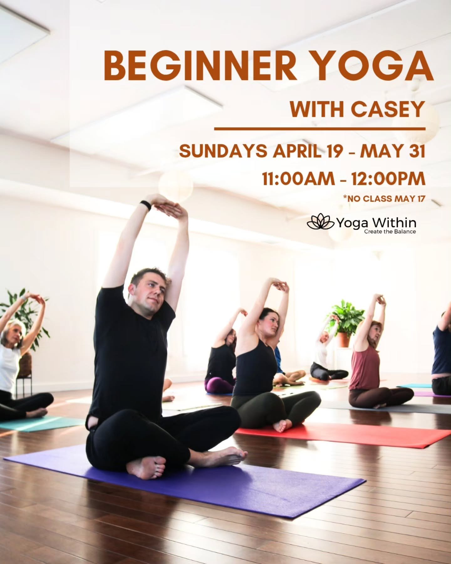 New to Yoga? Or maybe looking to get back to your foundation? This one's for you!

This registered class explores a mix of Hatha yoga, breath work, functional and fun movement with some challenges. Props are strongly recommended and will be used regu