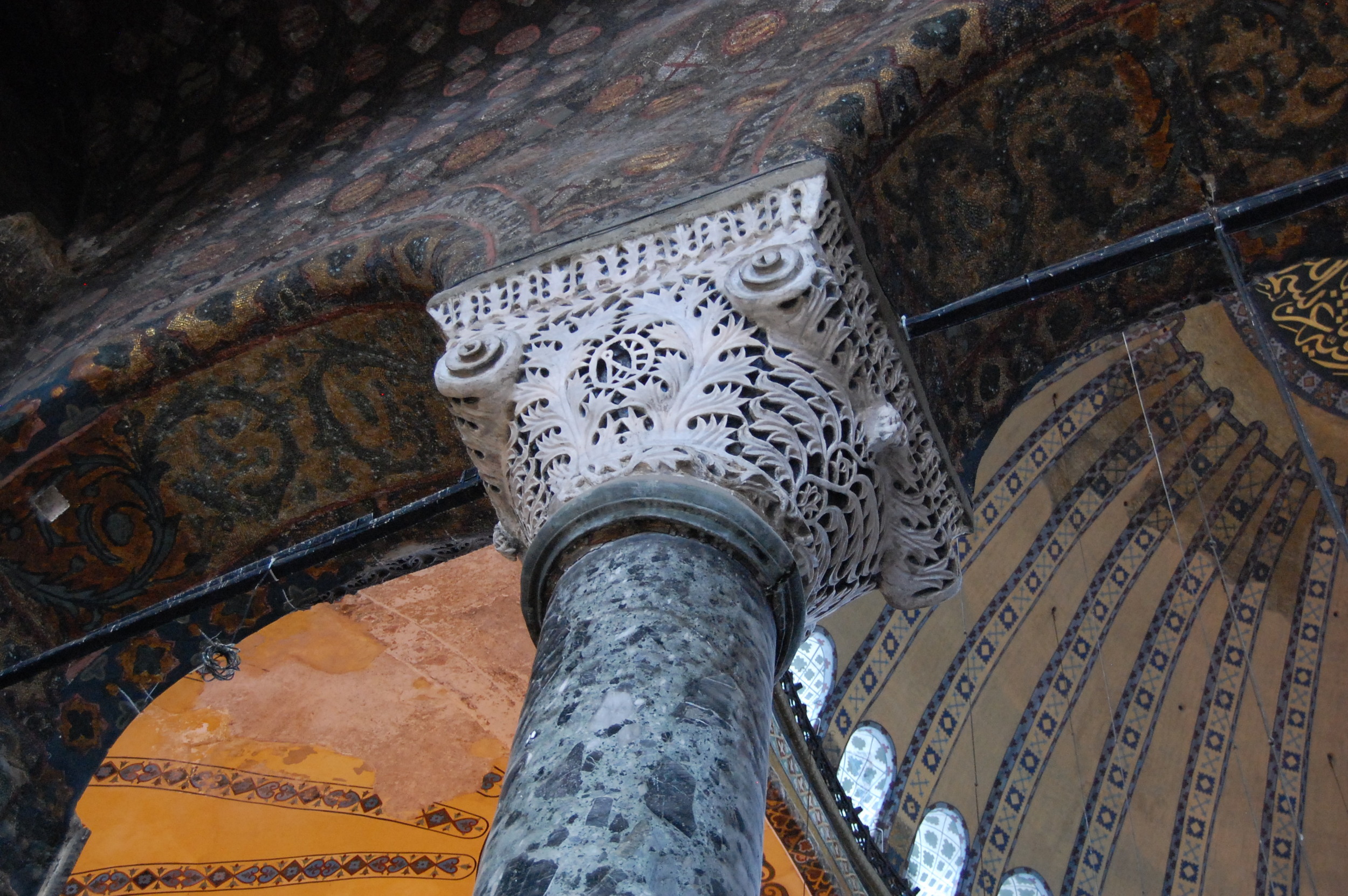 Ornate Column Supporting the Balcony