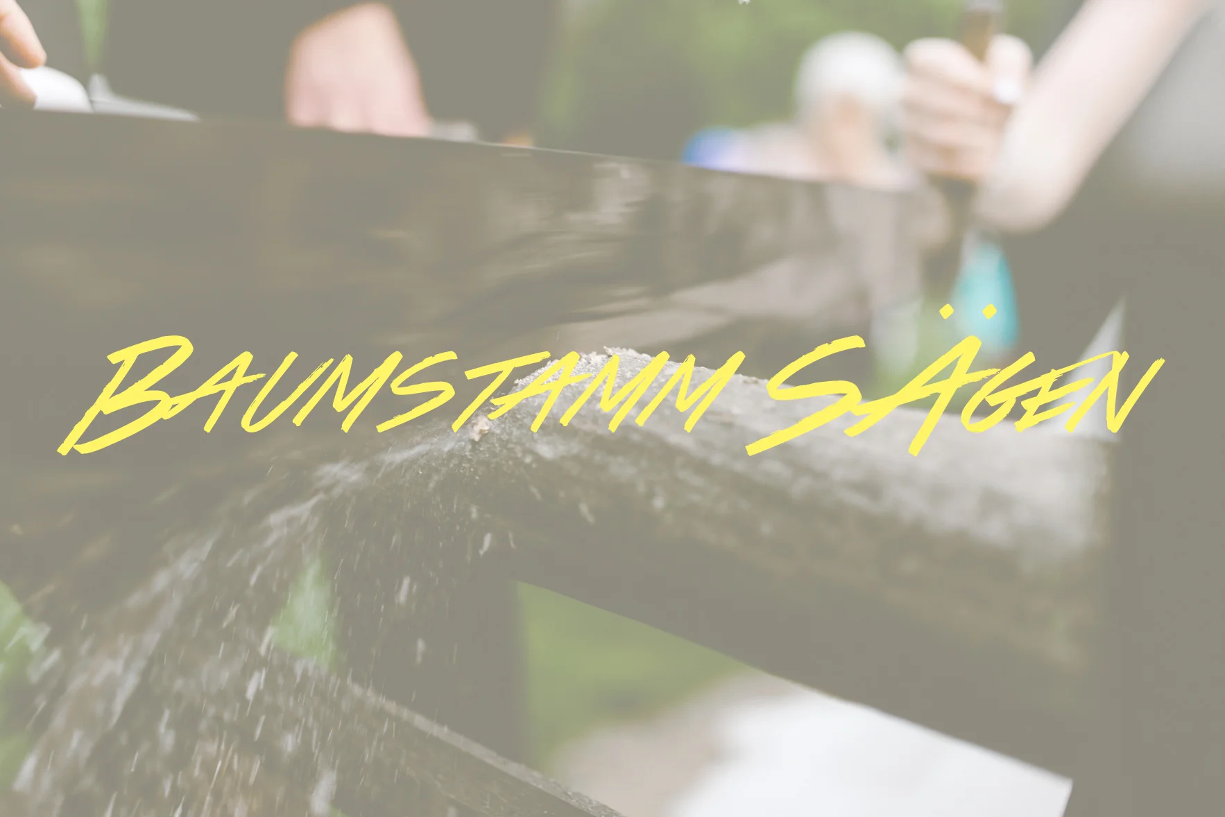 Baumstamm Sägen is another German wedding tradition where the couple saws a log in half to symbolize the first obstacle they must overcome in their marriage.