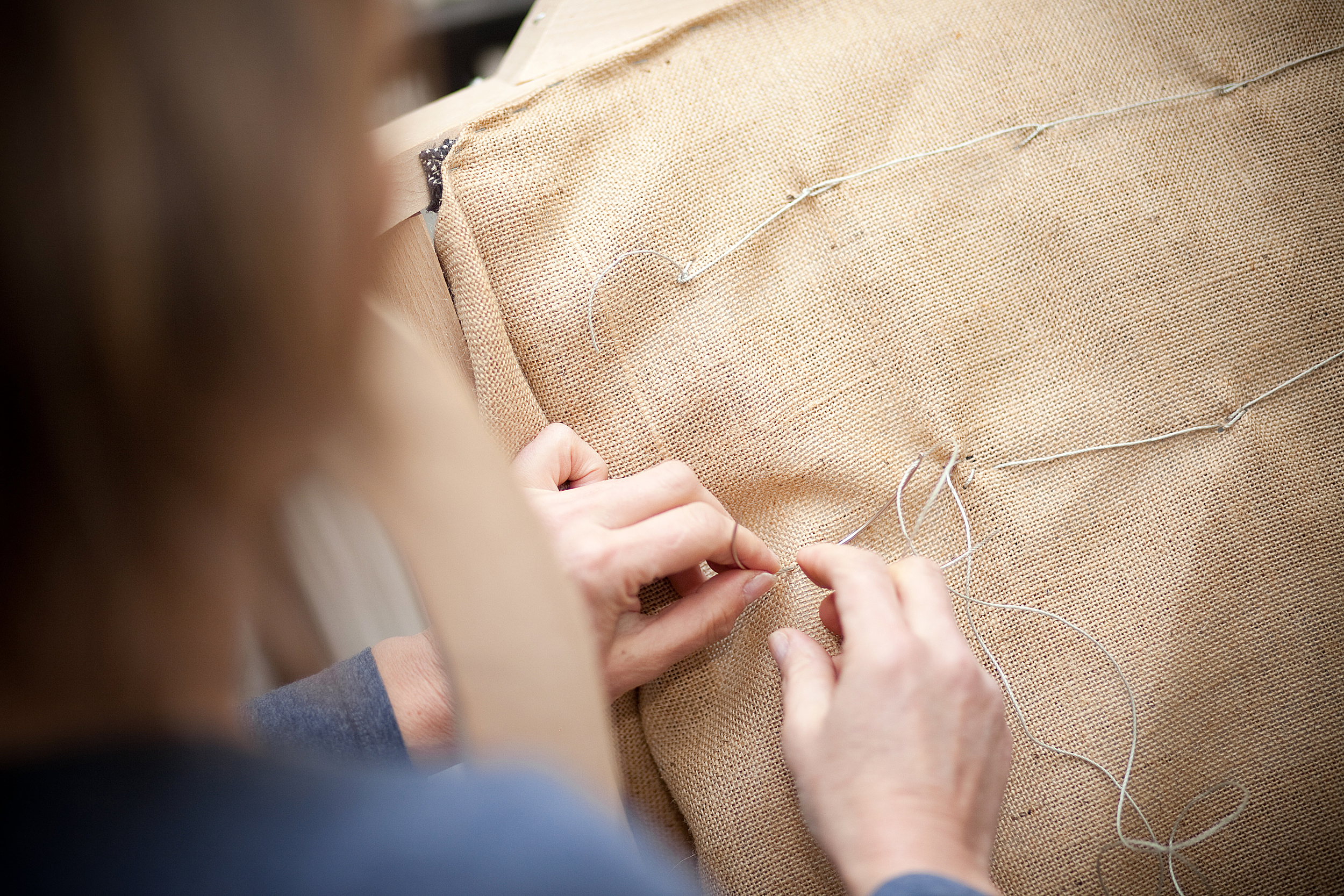 Meticulous stitching of linings and springs ensure the sitter will enjoy lasting comfort