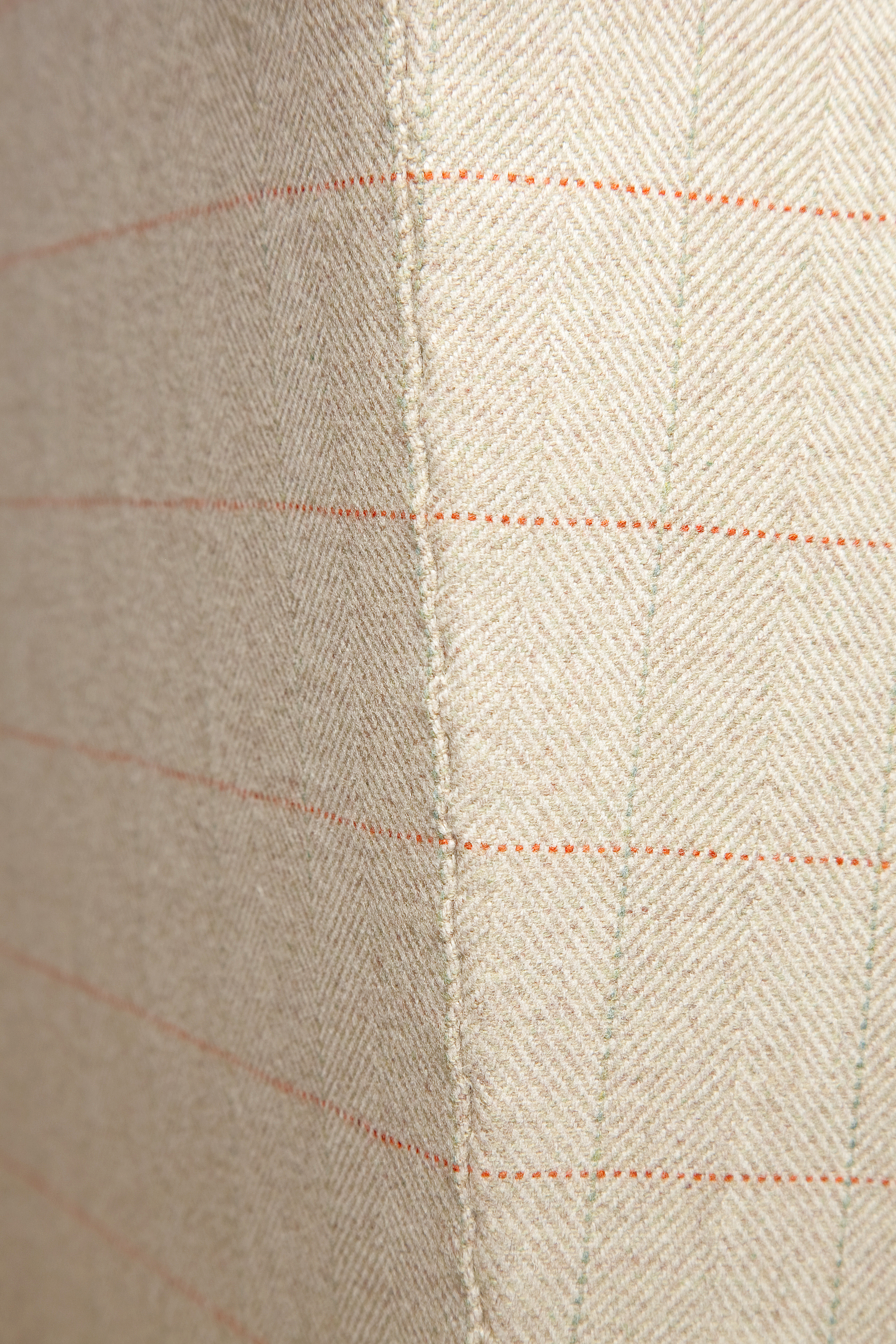 Covers are not attached with hammered in metal 'plygrip' but hand-sewn using invisible slipstitching giving a fine tailored finish
