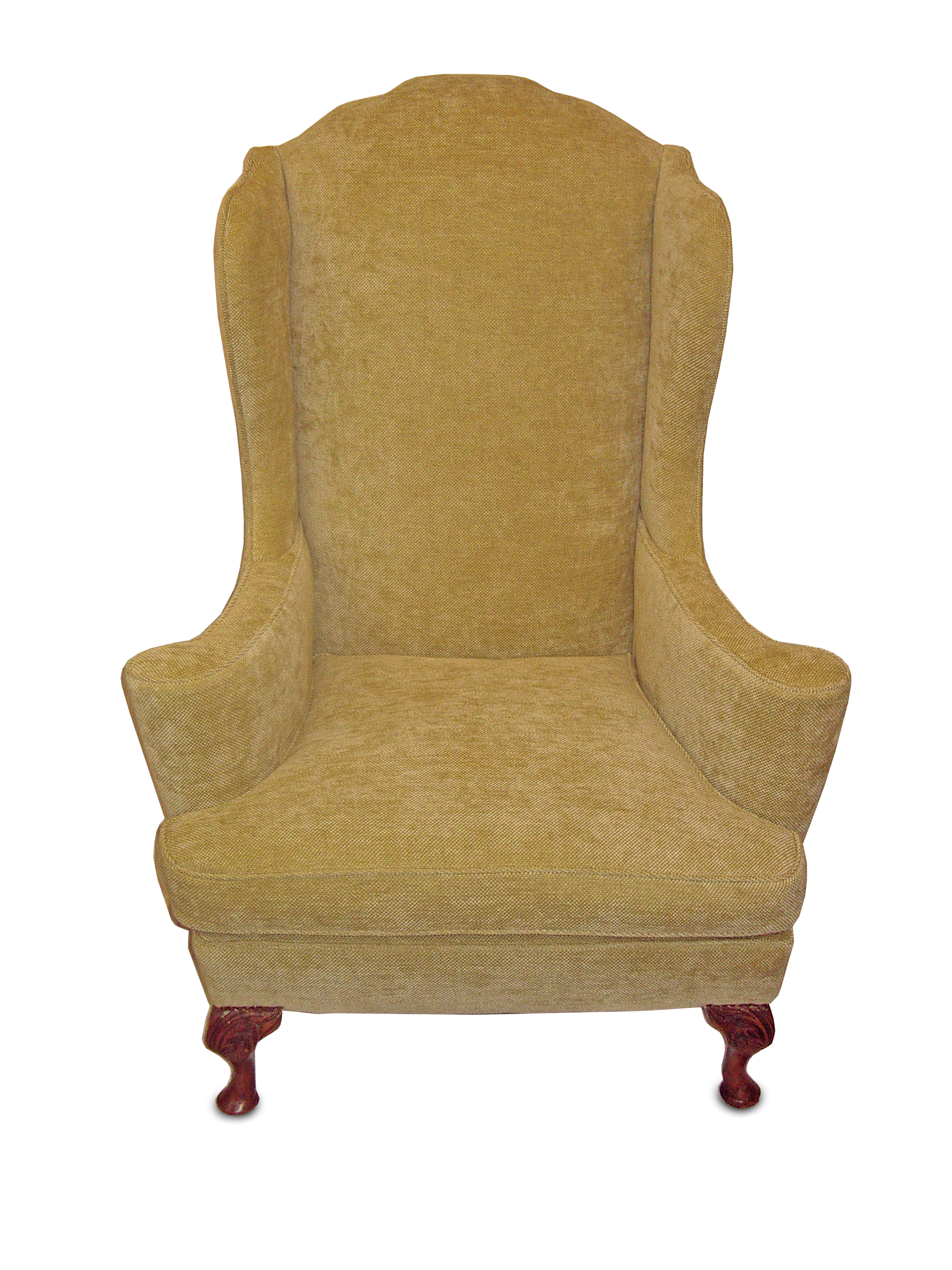  Georgian wing chair with "flowerpot" arms 