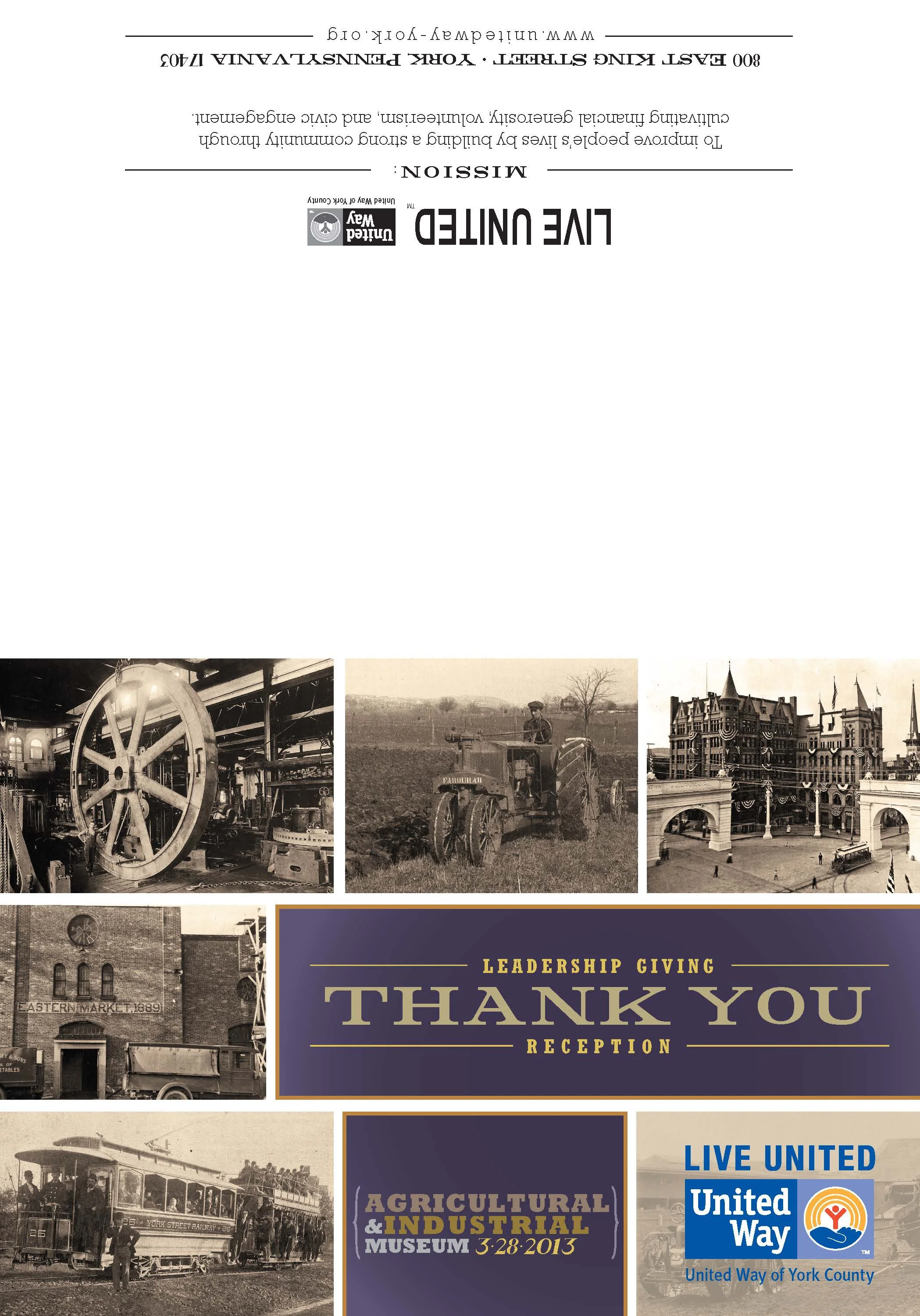 United Way of York Event Invitation