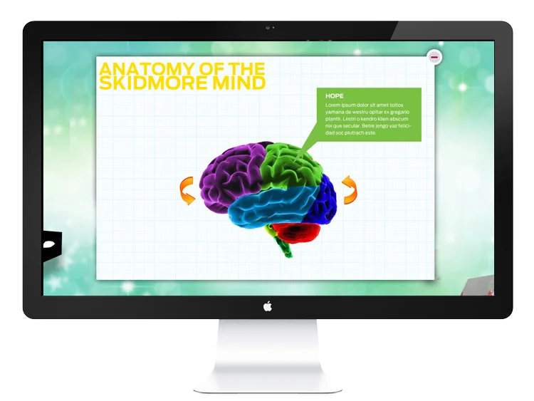  A variety of interactive components.  