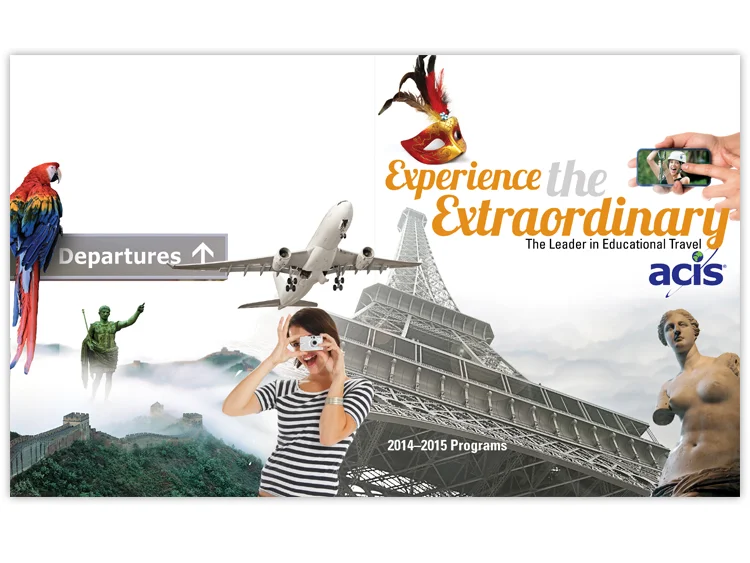 ACIS travel brochure cover. 