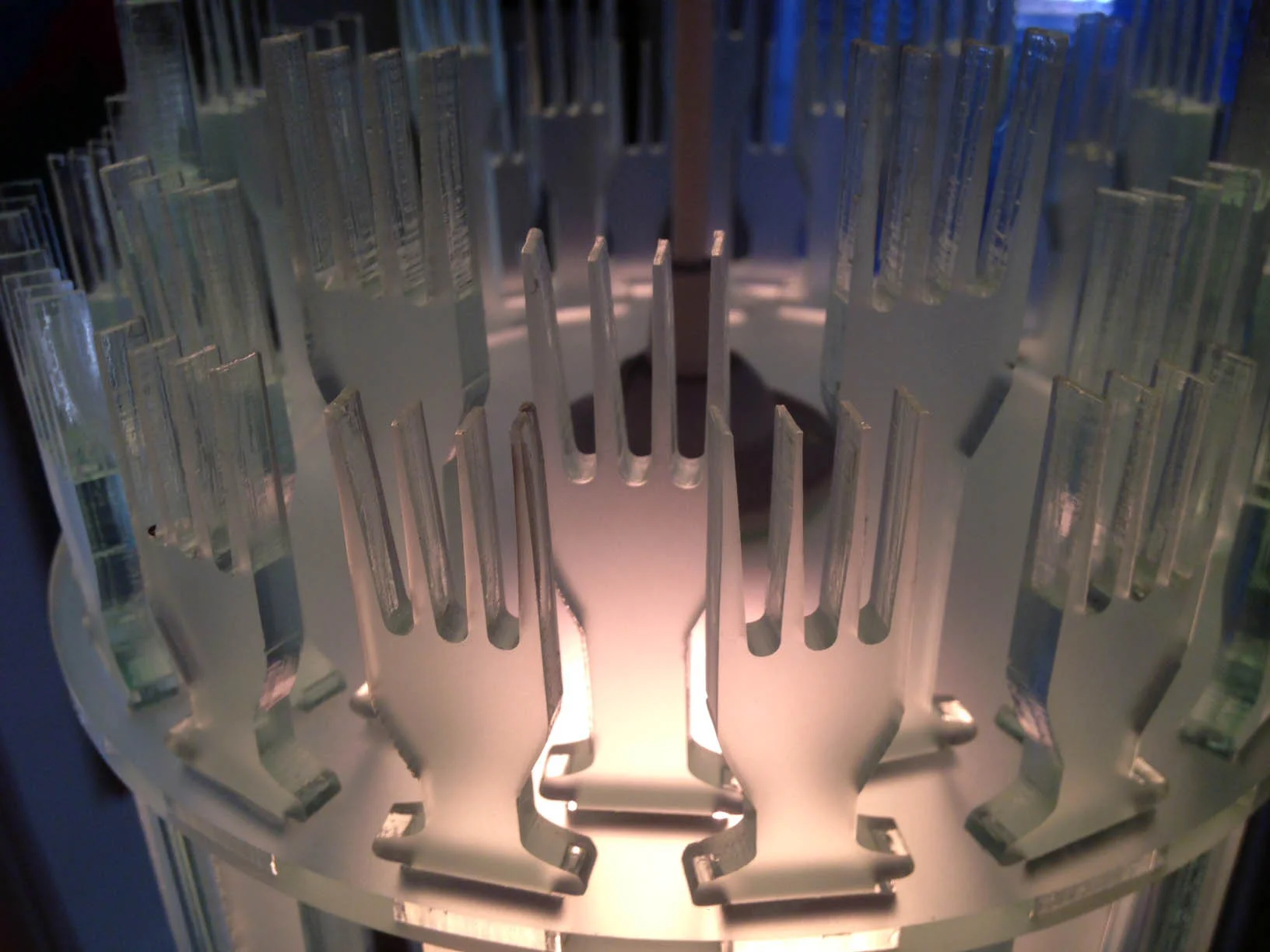 top view of Forks over knives luminaire