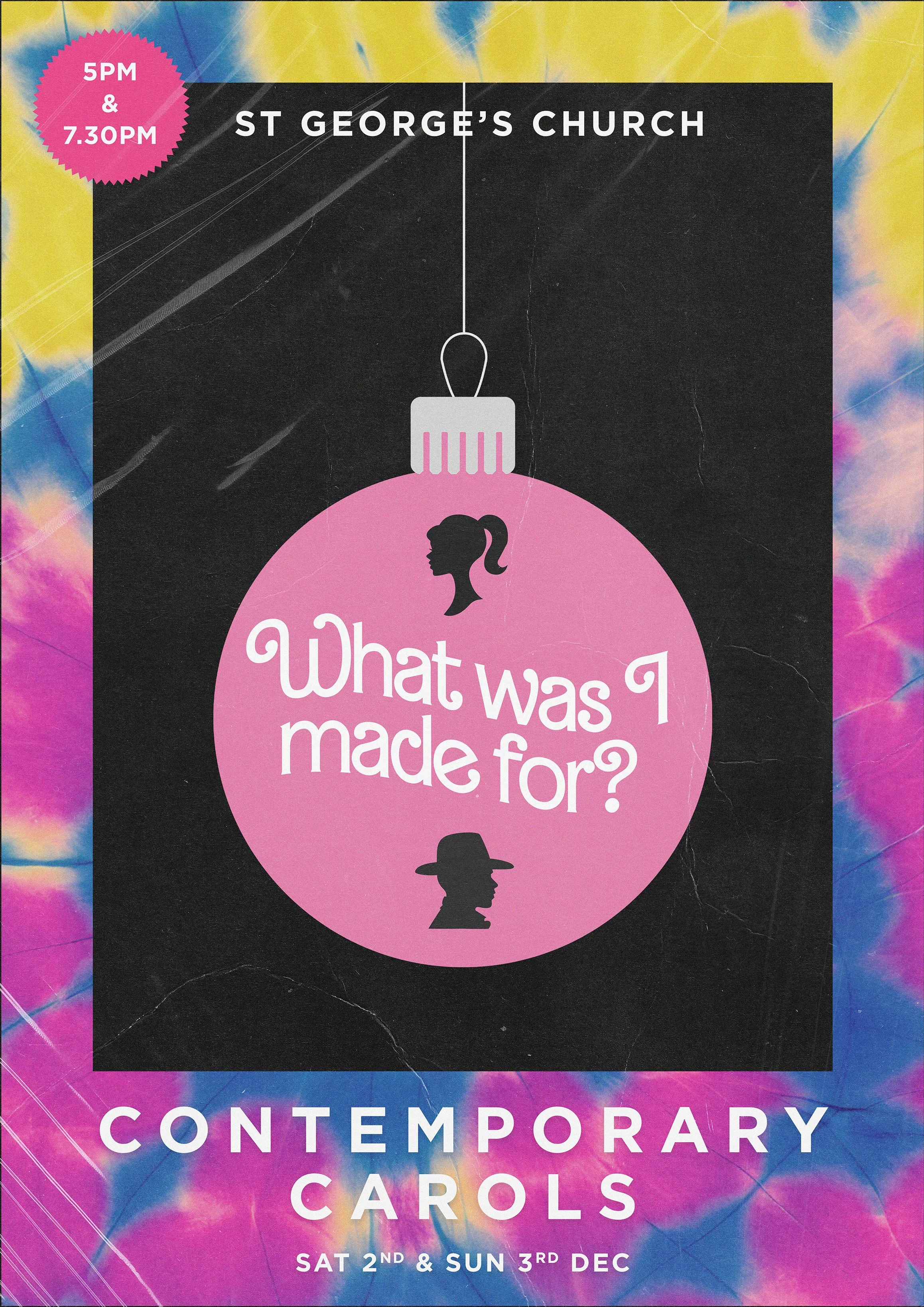 Contemporary Carols: What was I made for? Sunday 3rd Dec 5pm