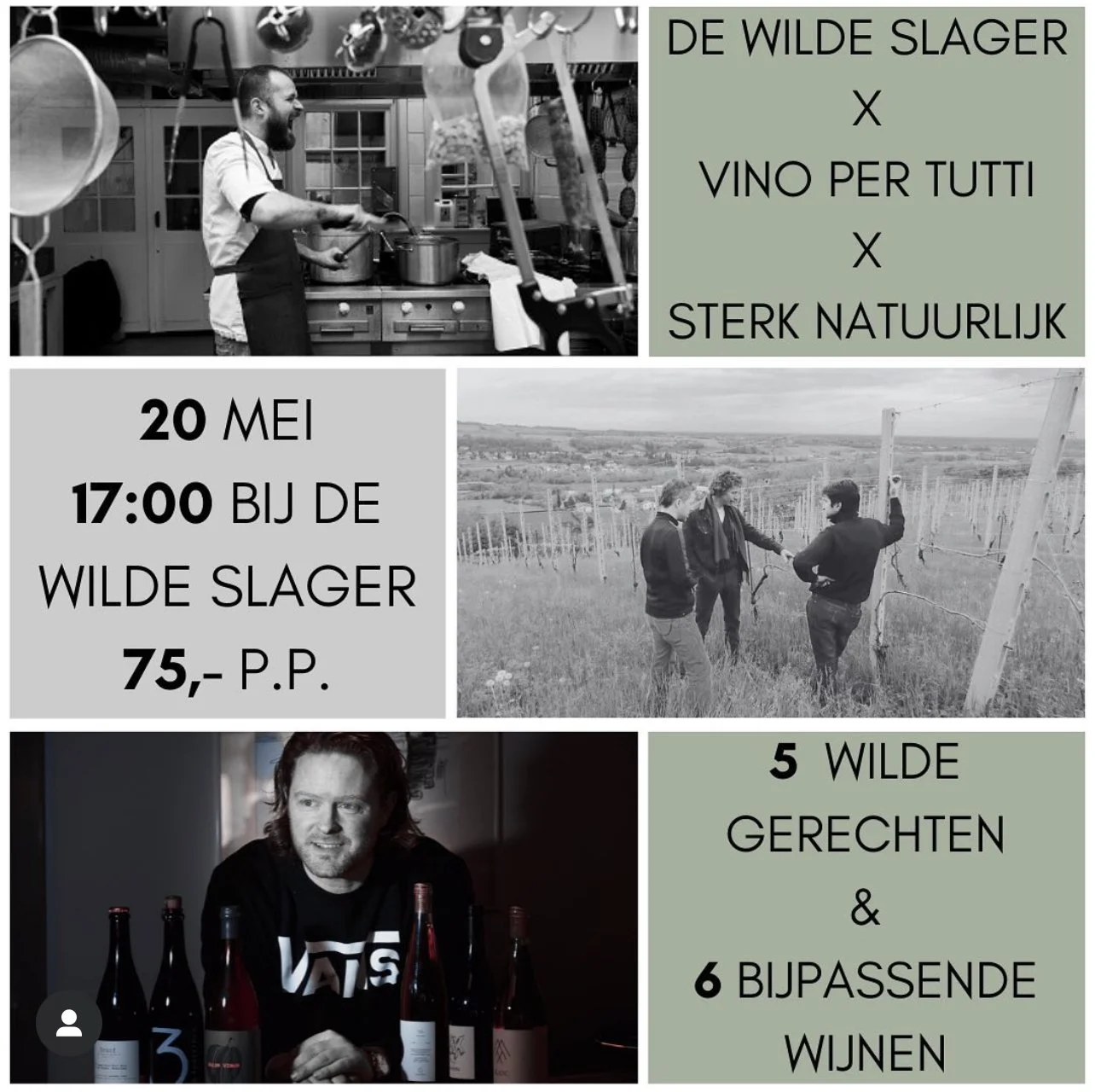Wilde Slager x Vino Per Tutti x Sterk Natuurlijk