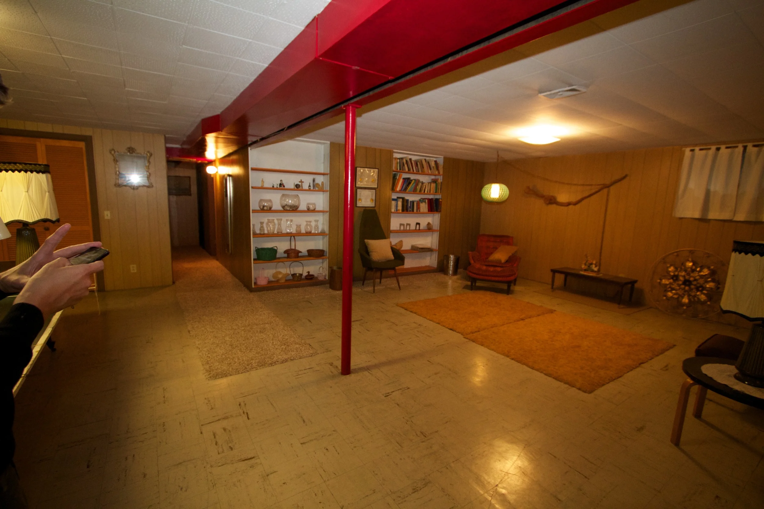 Large basement ripe for a remodel.