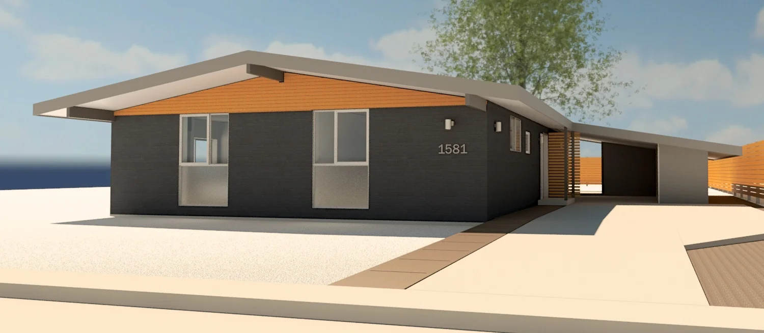Proposed changes to the house from the street