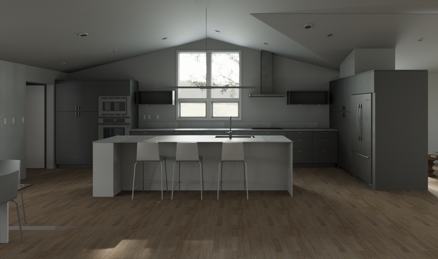 Haag-Docter-Model.rvt_2016-Feb-01_03-35-49PM-000_3D_View_-_Kitchen_from_stairs_-_all_gray_-_white_island.png
