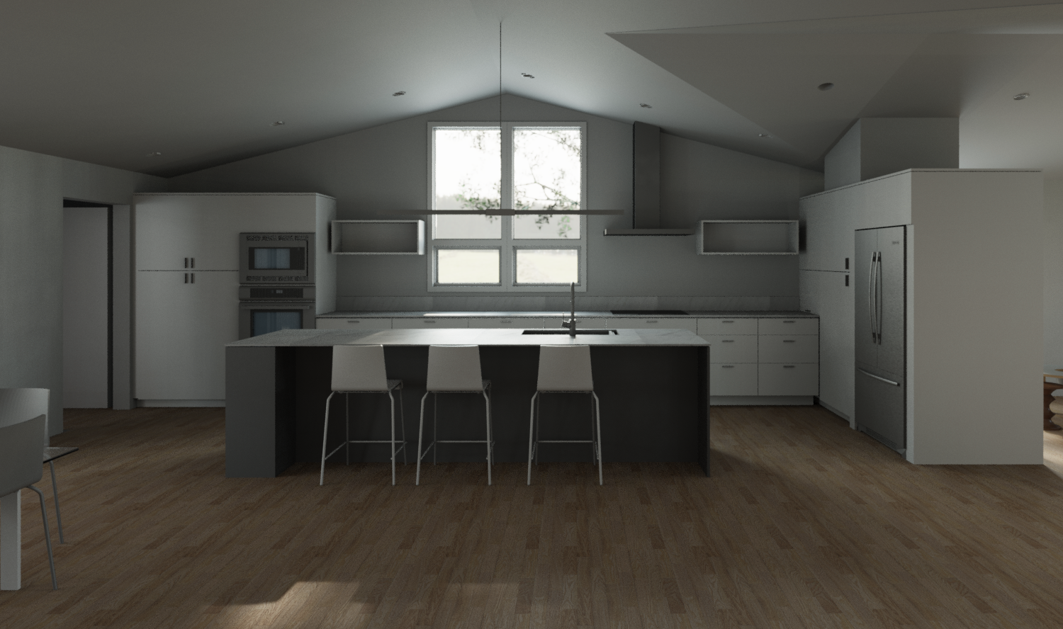 Haag-Docter-Model.rvt_2016-Jan-28_01-40-04PM-000_3D_View_-_Kitchen_from_stairs_-_all_white_-_gray_island.png