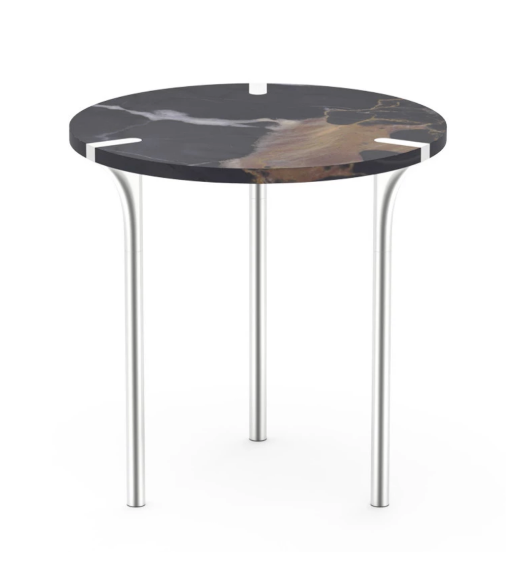   ^  The Sereno Marble End Table by Anna New York by Rablabs is a minimal exquisite table and is very special. 20”H x 20” diam. Coming in at $1,900 from  DSHOP , but WOW. 