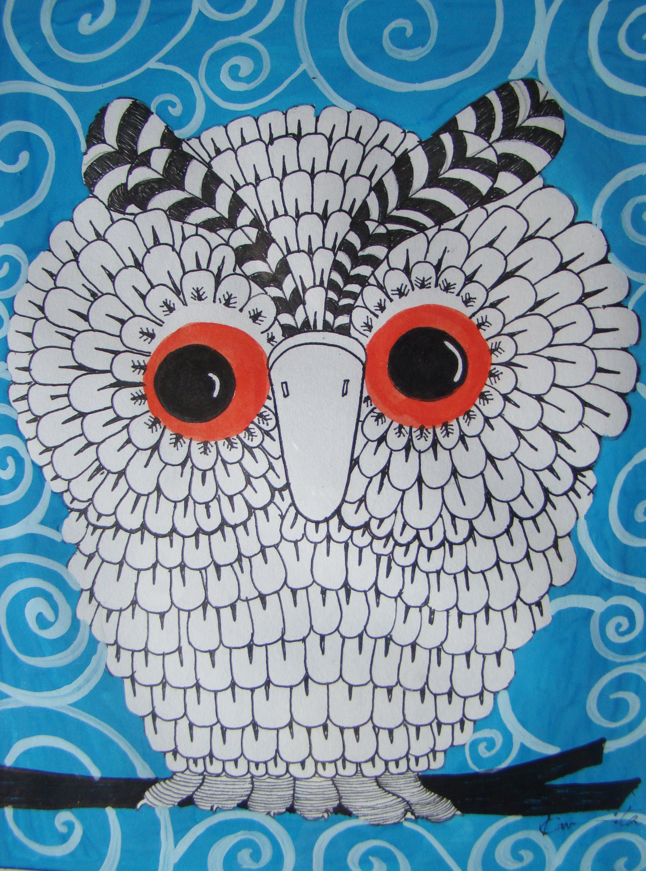 Owl In Blues