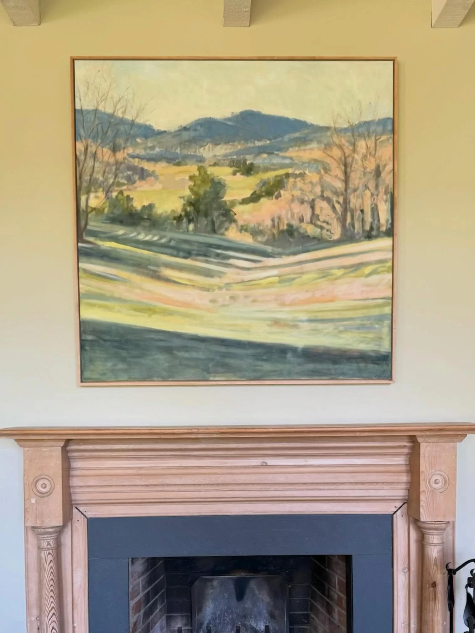 Loved working on this commission for a lovely Afton home.

48 x 48 inches 
Oil on canvas with custom maple frame
2026

#newwork #commission #blueridgemountains