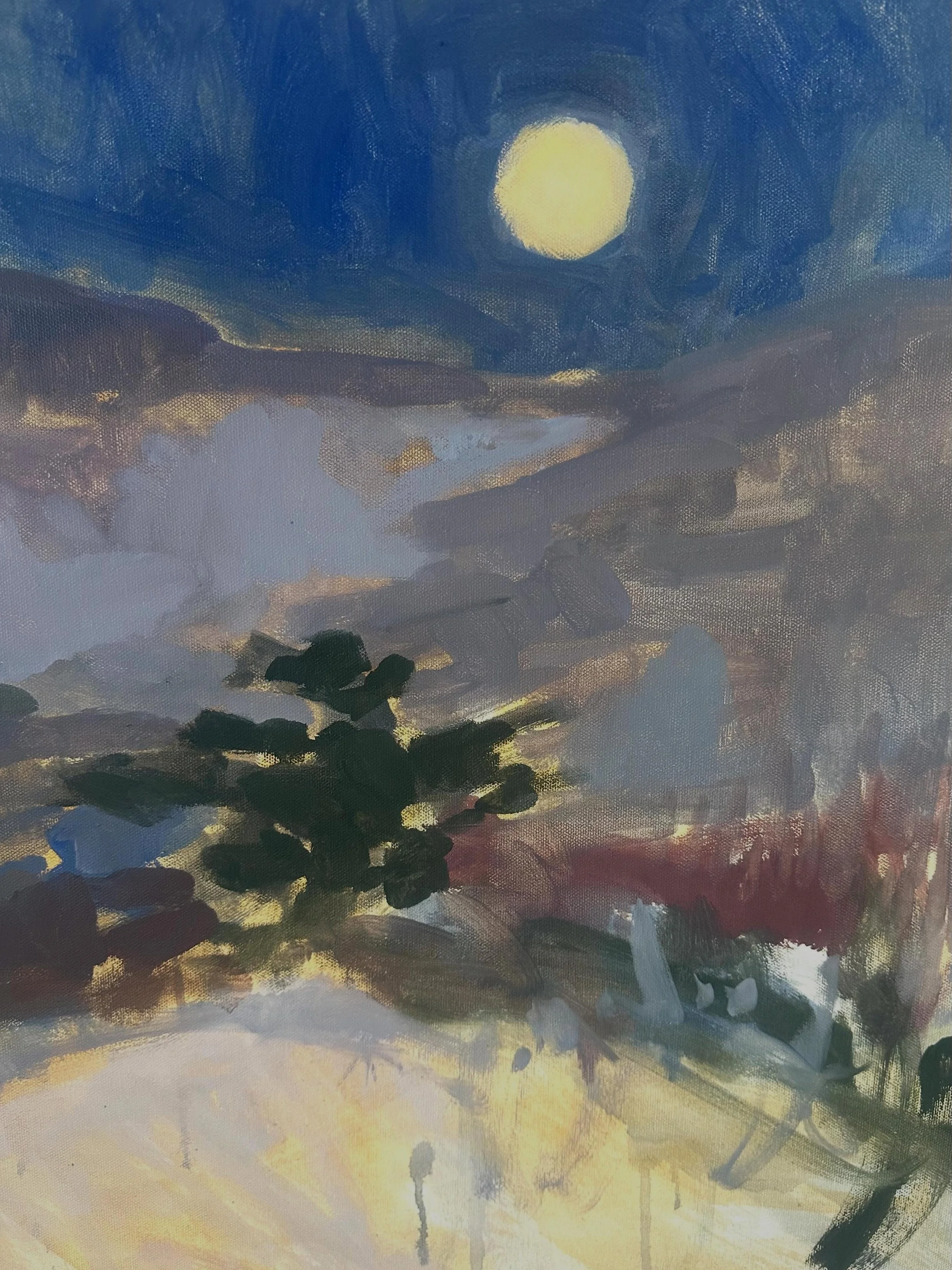 There&rsquo;s a rare full &ldquo;Blue Moon&rdquo; this weekend that will peak at 4:45am ET Sunday. A blue moon is the second of two full moons in a second calendar month which happens about every 2.5 years.

3 moon works in progress&hellip;