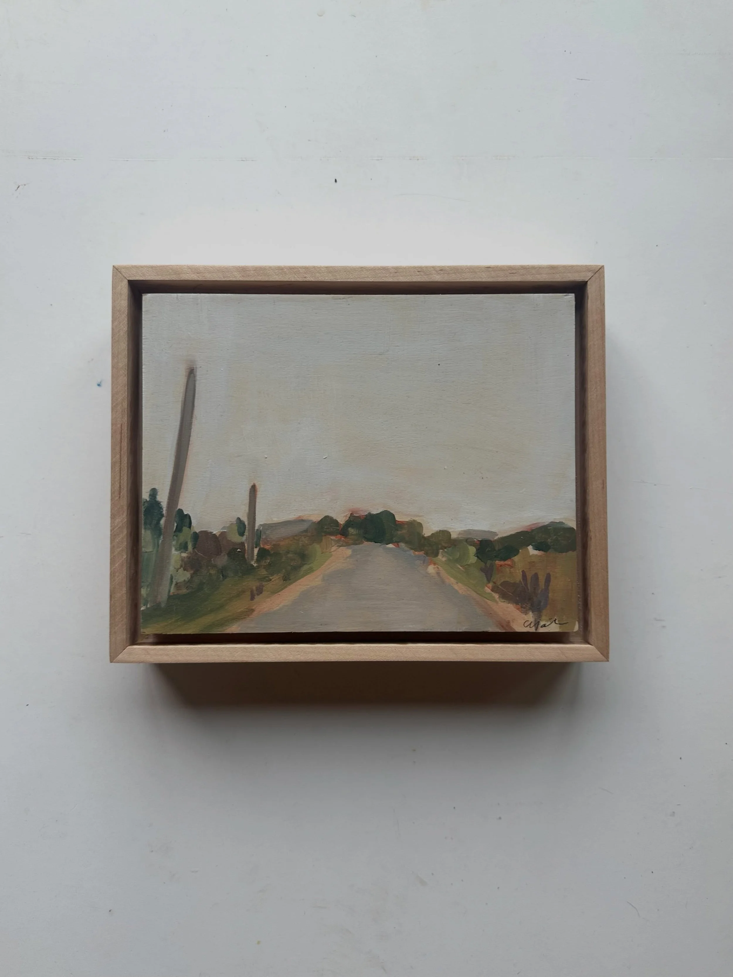 By Loblolly Cove. 
Non toxic oil paint on birch 
8 x 10 inches including custom maple frame by Chris
2026