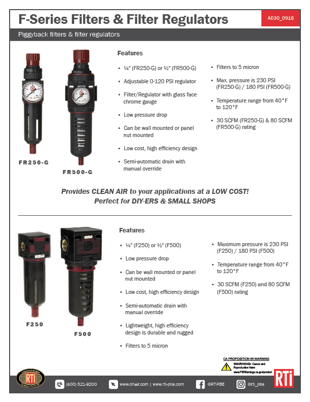 A030 F Series Filters