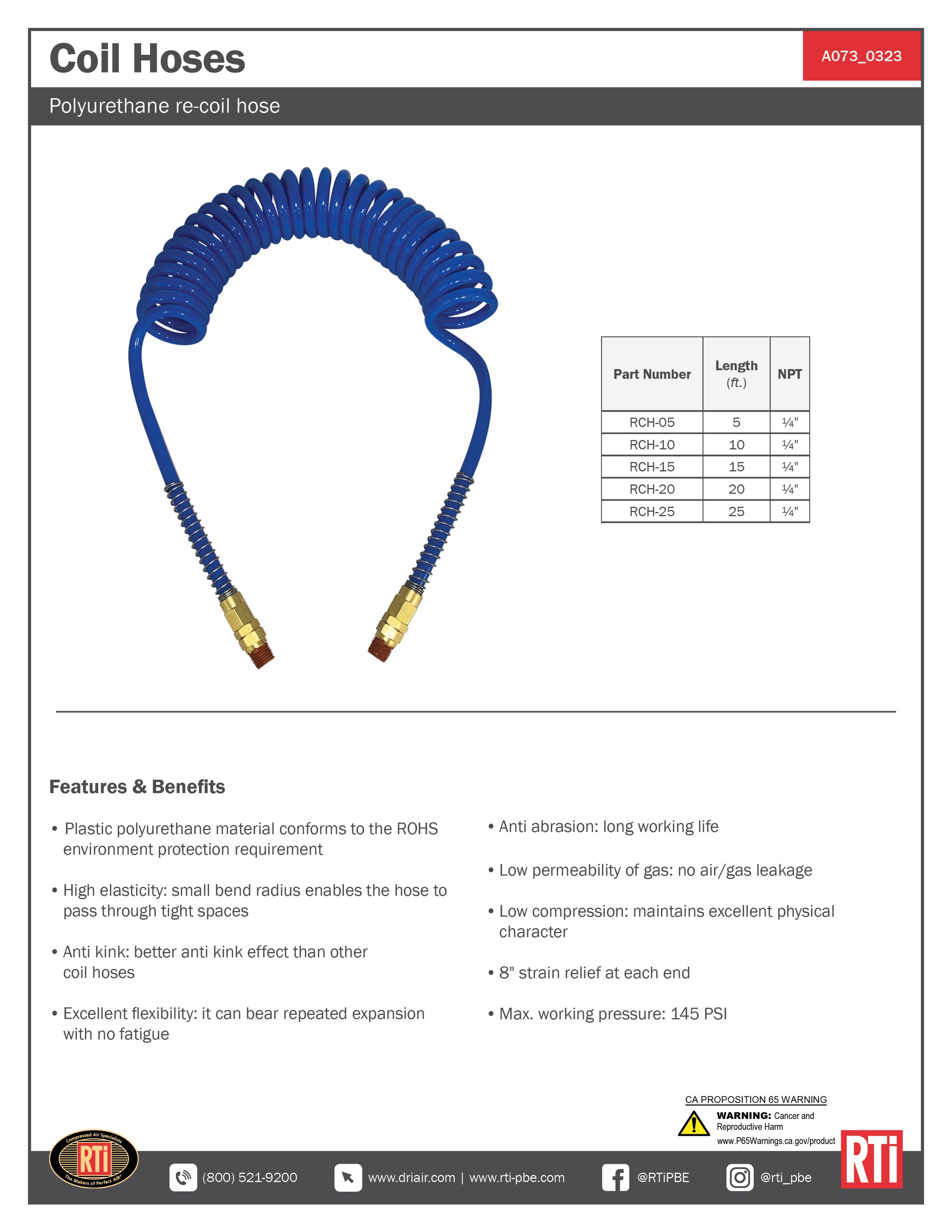 A073 Coil Hoses