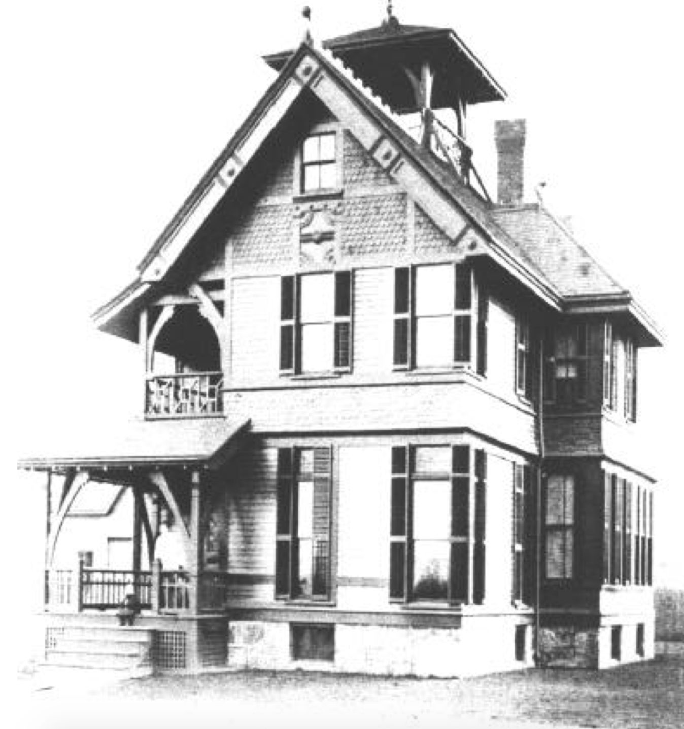  Historical view of George Milliken House (source: Sammarco, Anthony. Images of America: Dorchester. Dover, New Hampshire: Arcadia, 1995, page 54). 