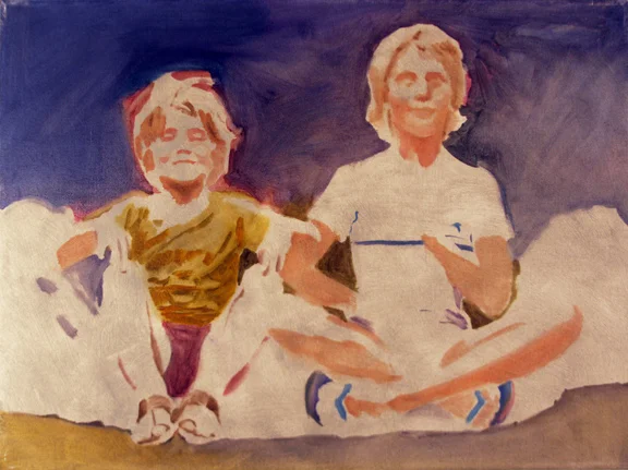 Small study for 'Boys Meditate'