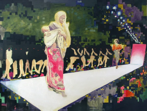 'mercedes fashion show' (lips and legs)