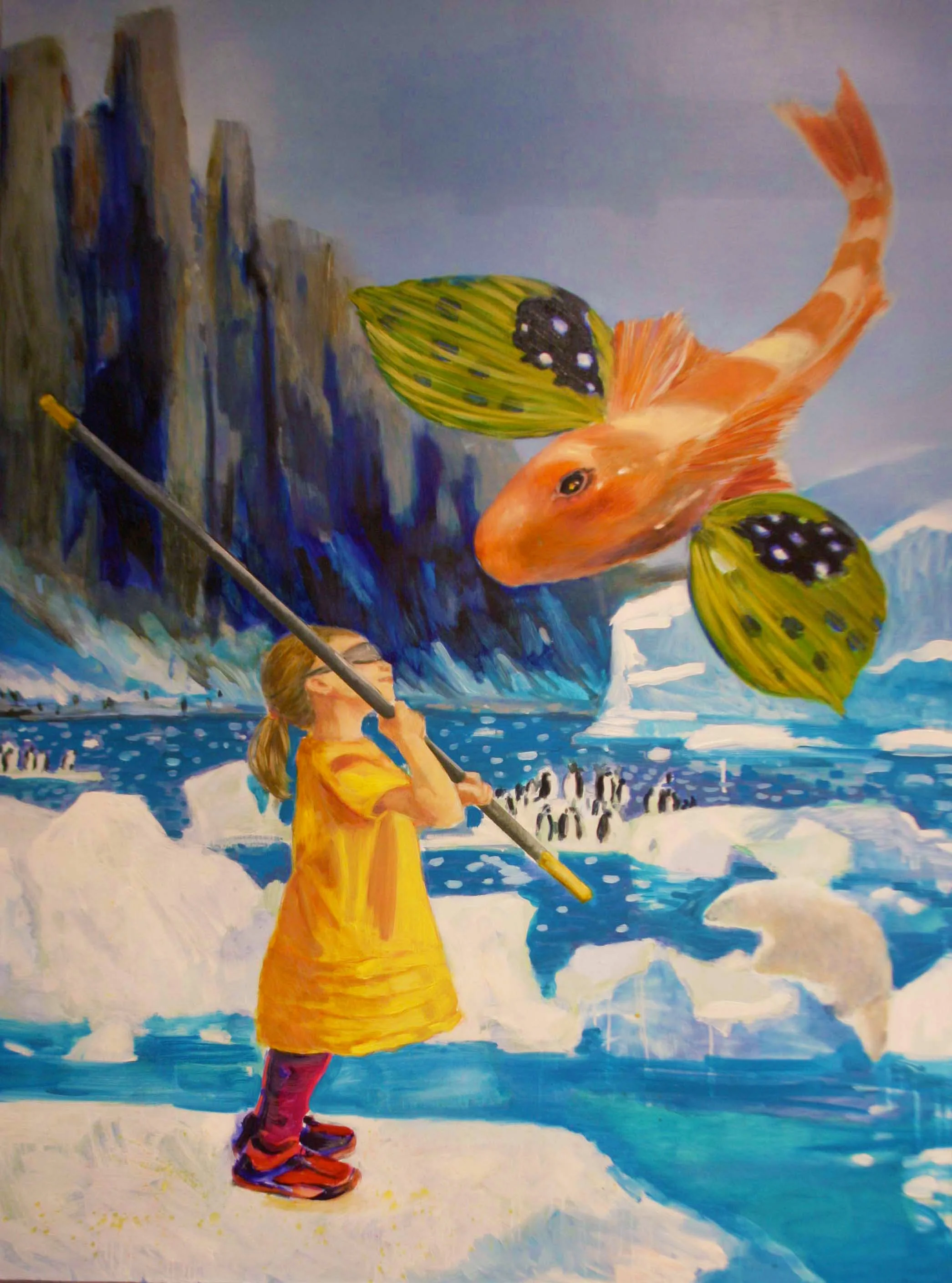  Ice Piñata&nbsp;  oil on canvas  45" x 36"  2014 