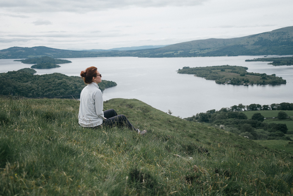 Taking breaks to admire the views