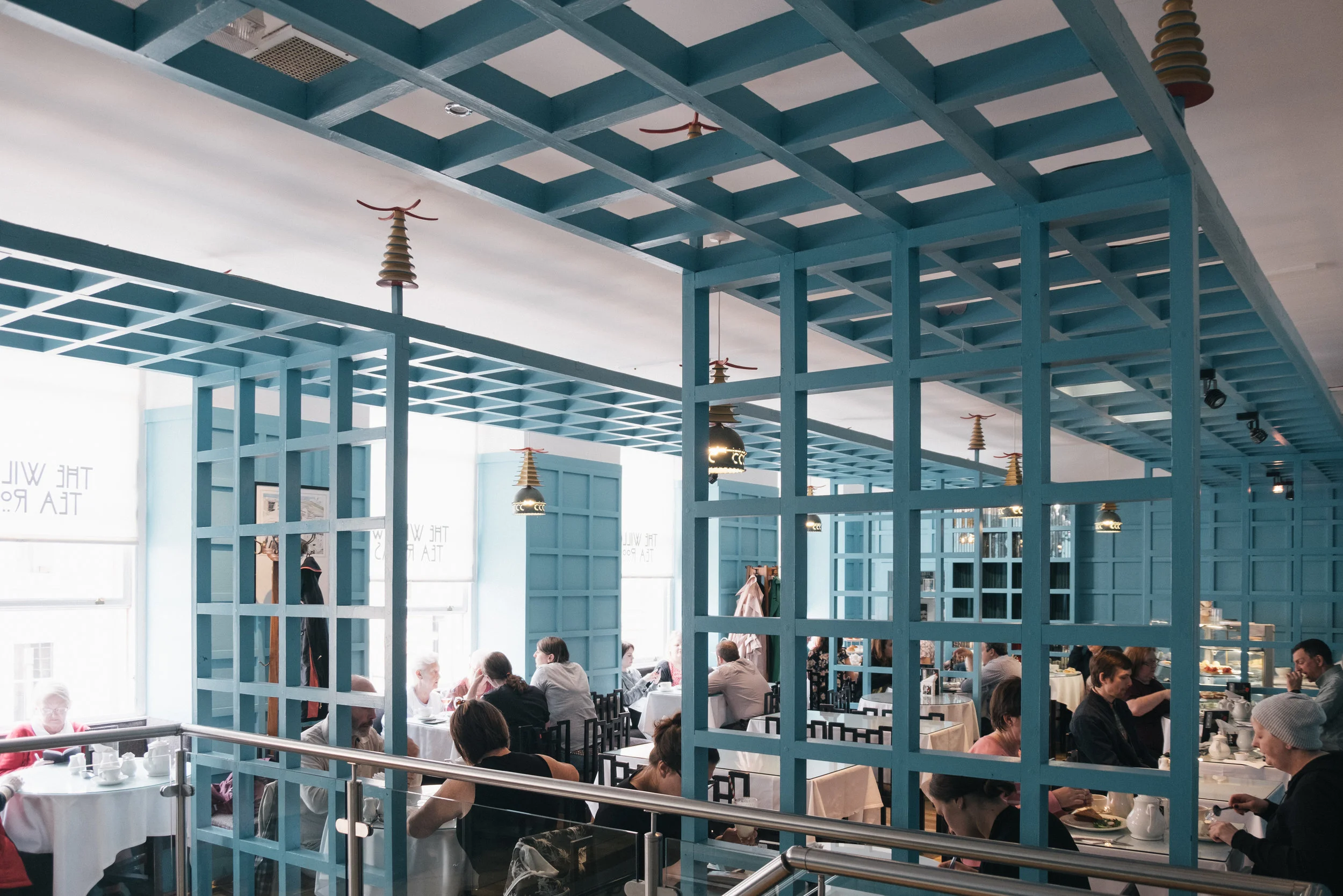 Only in Glasgow- the tea room designed by Charles R. Mackintosh