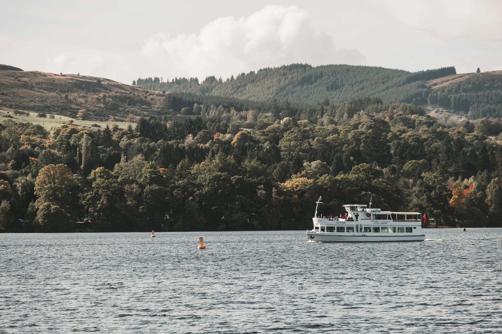 After the walk in the park take a Sweeney Cruise to explore Loch Lomond further