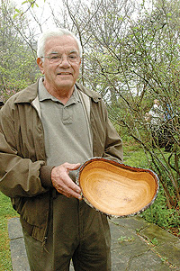 Eckess with one of his bowls.