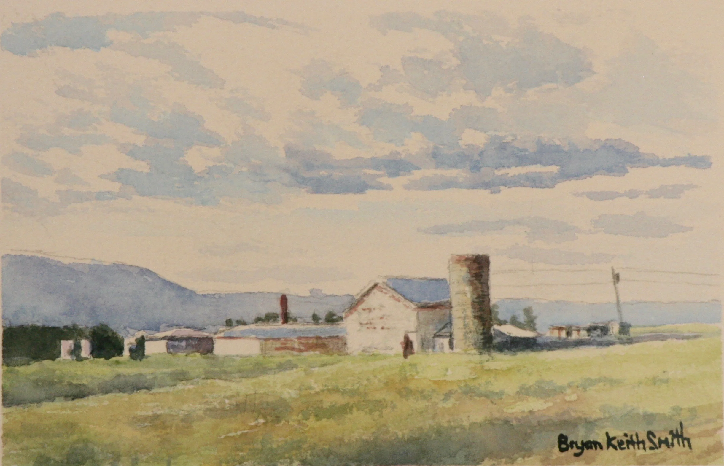 Virginia Barns 8" W x 5 1/2" H $700.