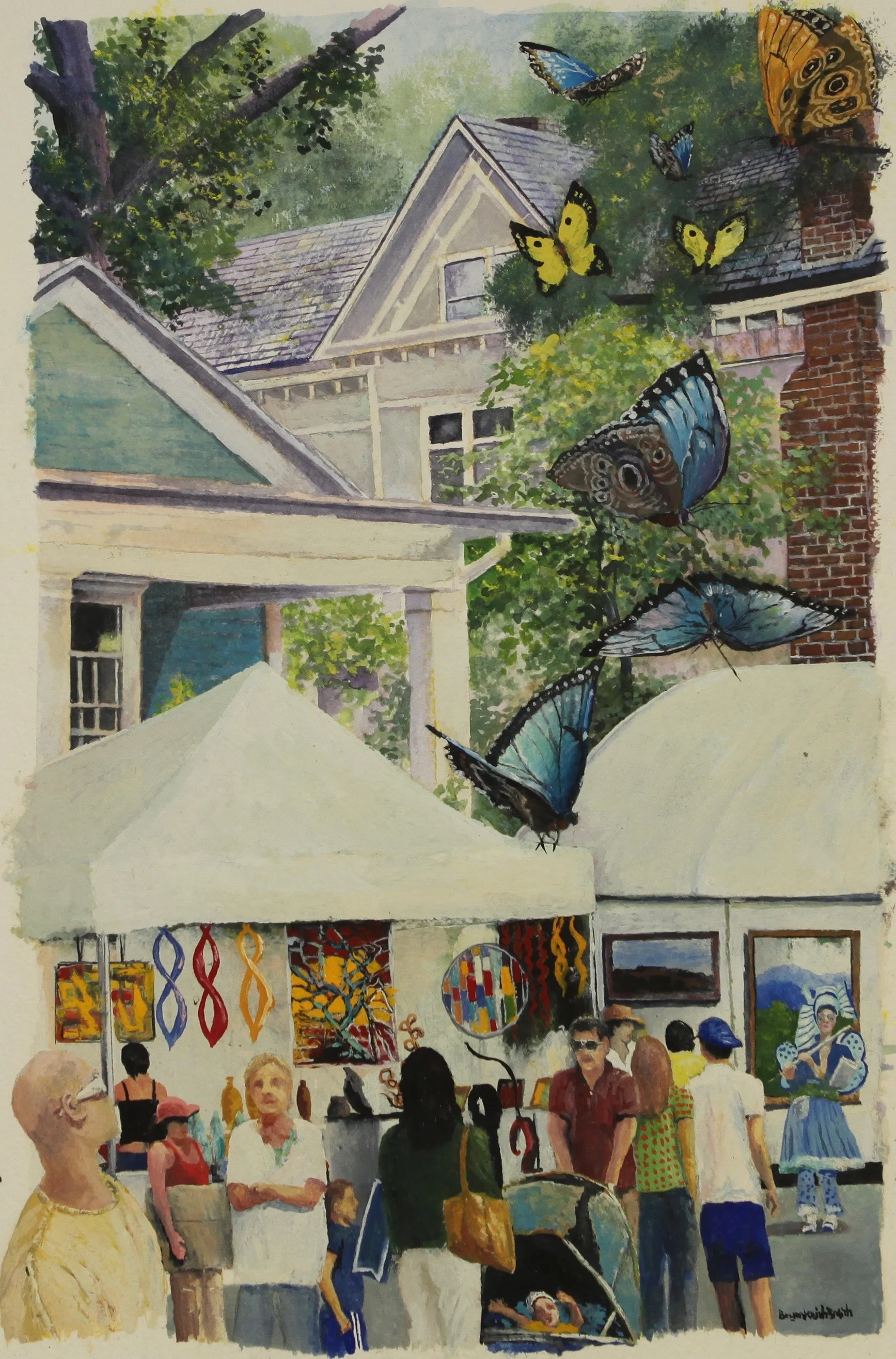 Inman Park Festival, NC 15" W x 24" H $1600.