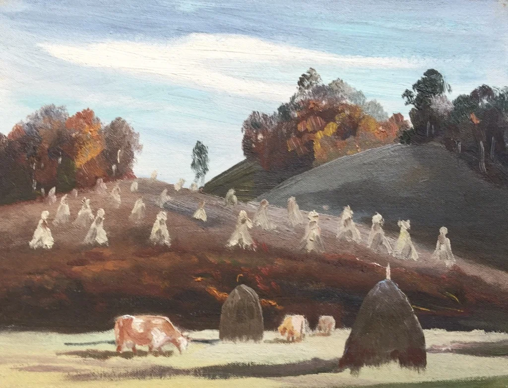Fall Pasture 8 15/16”H X 11 5/8”W $500