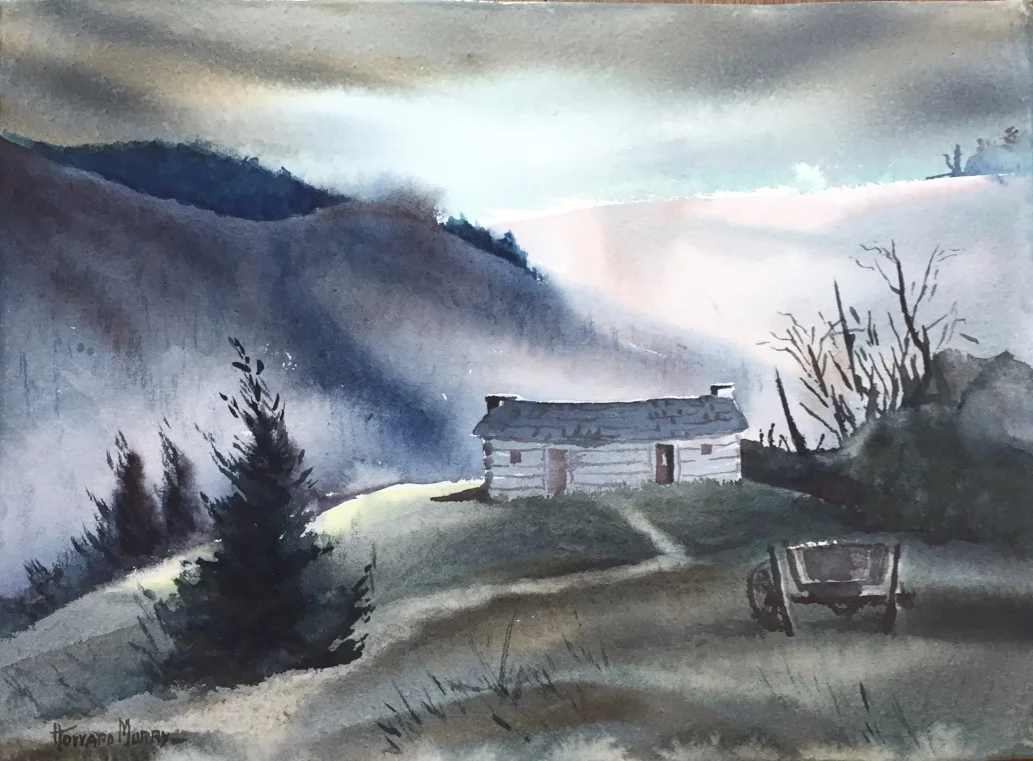 Evening Shadow 13.75”H X 19.25”W Unframed $750