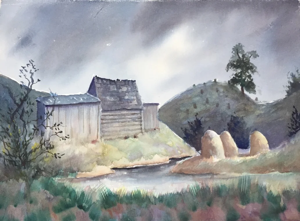 River’s Bend 14.25”H X 19.25”W Unframed $700