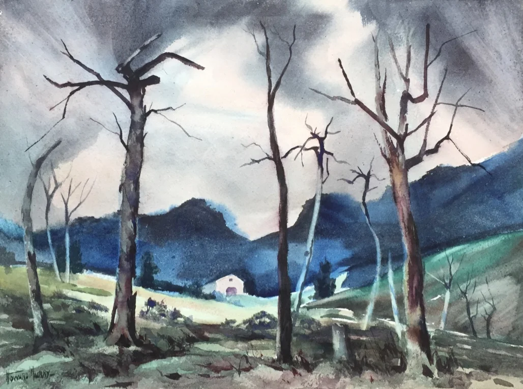 Nearly Home 14 5/16”H X 19.5”W Unframed $750