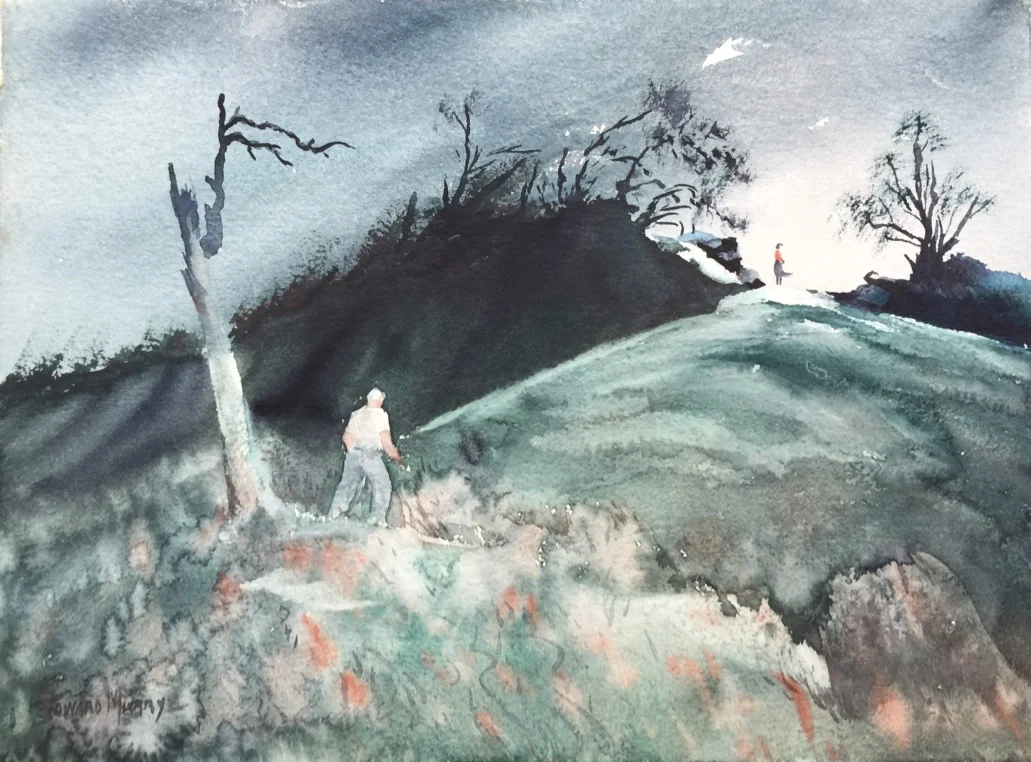 Worth the Climb 14.25”H X 19.25”W Unframed $750