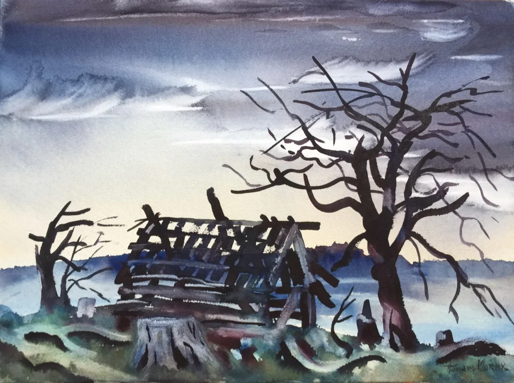 Baring the Bones 14.25”H X 19.25”W Unframed $750