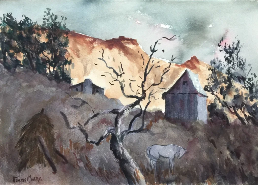Mountainside 14.25”H X 19.5”W Unframed $750