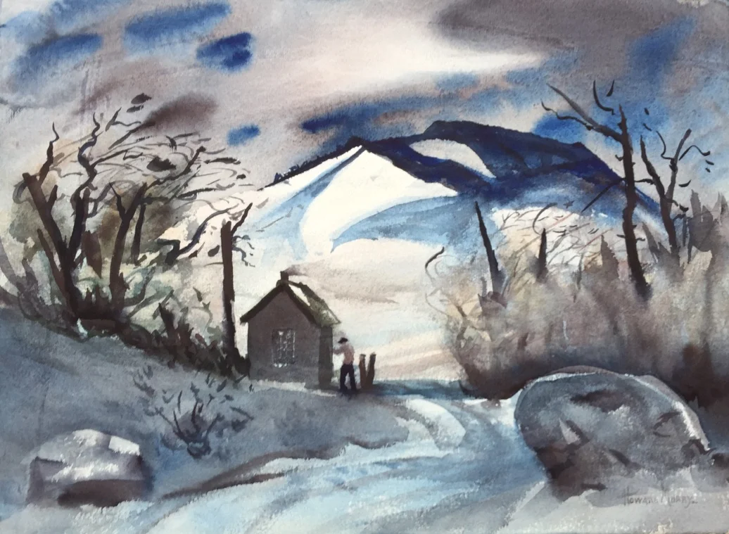 Freezing Waters 14 1/8”H X 19.25”W Unframed $750