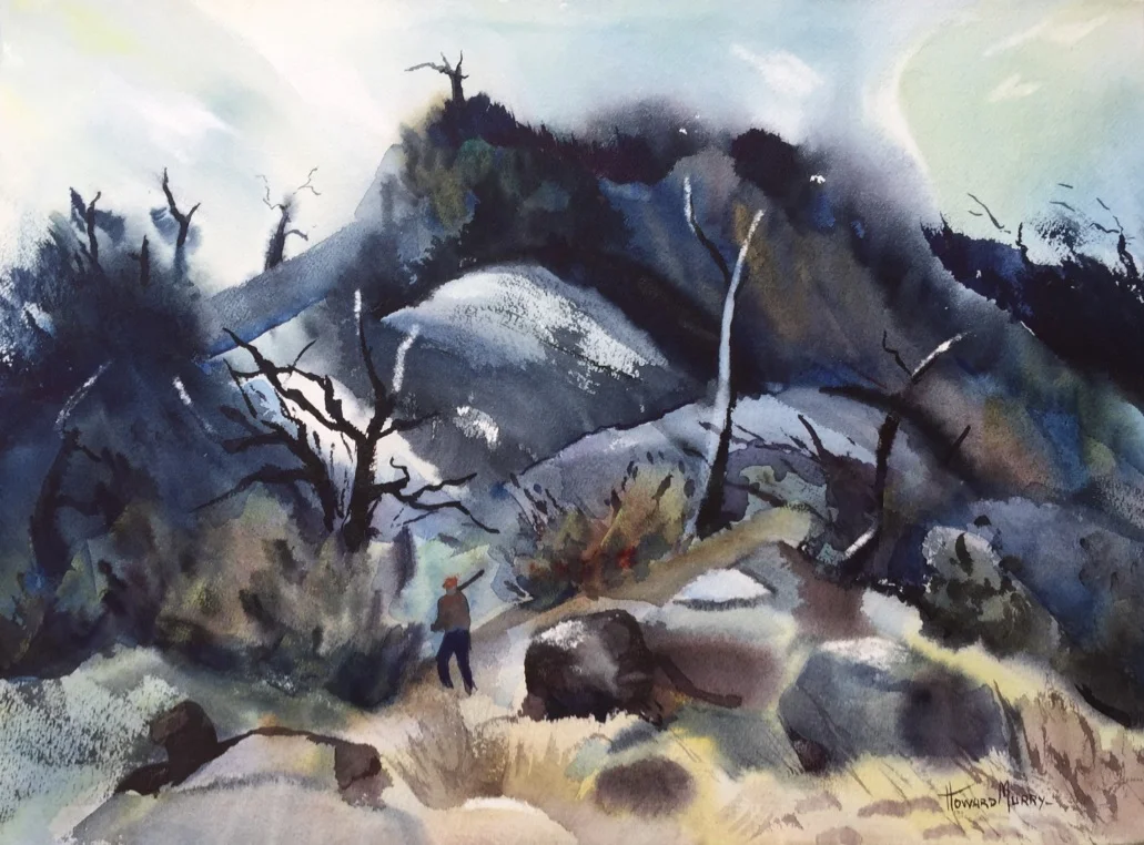 Into the Thicket 14 1/8”H X 19”W Unframed $750