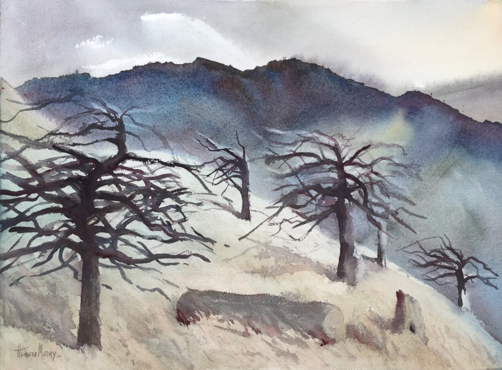 Arms of Winter 14 1/8”H X 19.25”W Unframed $750